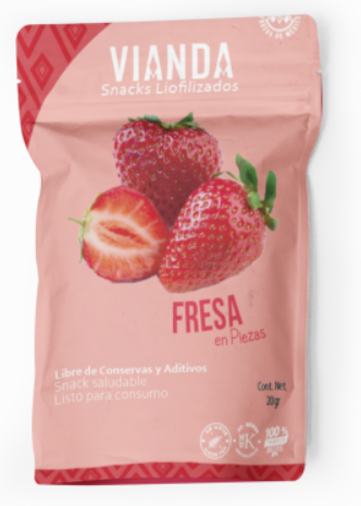 [FR-RD-VN-15] Strawberry pieces 15g VIANDA